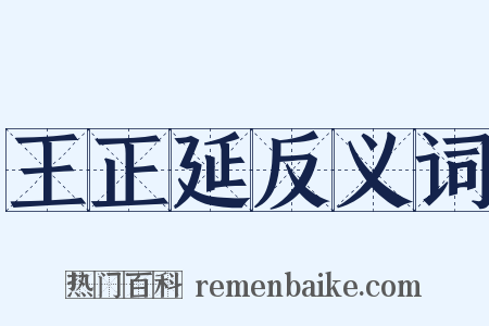 王正延反义词是什么意思的图片